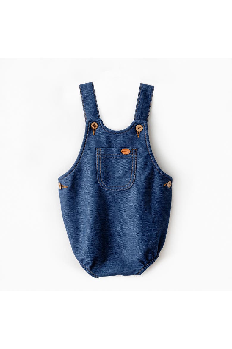 Casual Pocket Romper, Main, color, Indigo