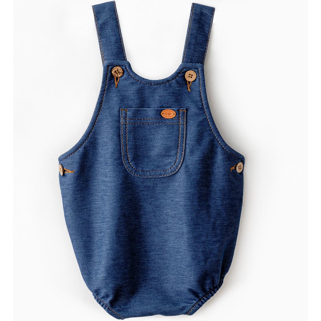 Andy Wawa Casual Pocket Romper In Indigo