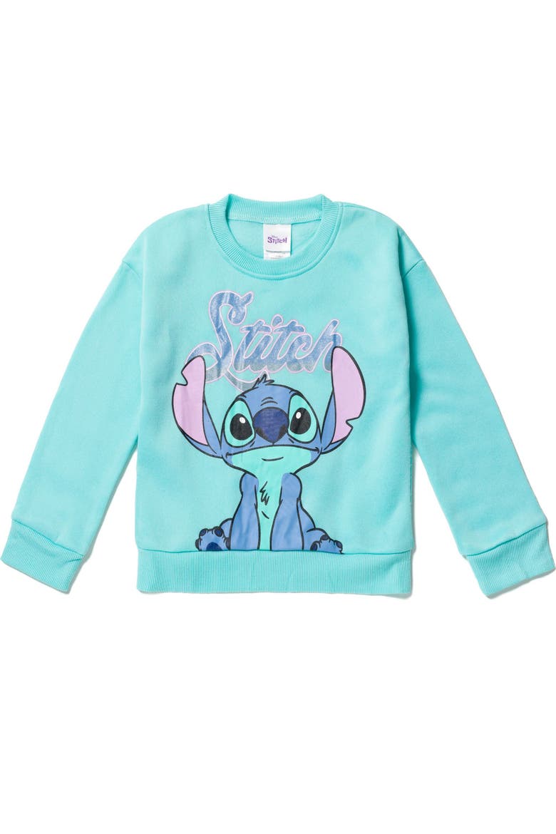 Lilo & Stitch Fleece 2-Piece Sweatshirt and Joggers Set, Alternate, color, Stitch Teal