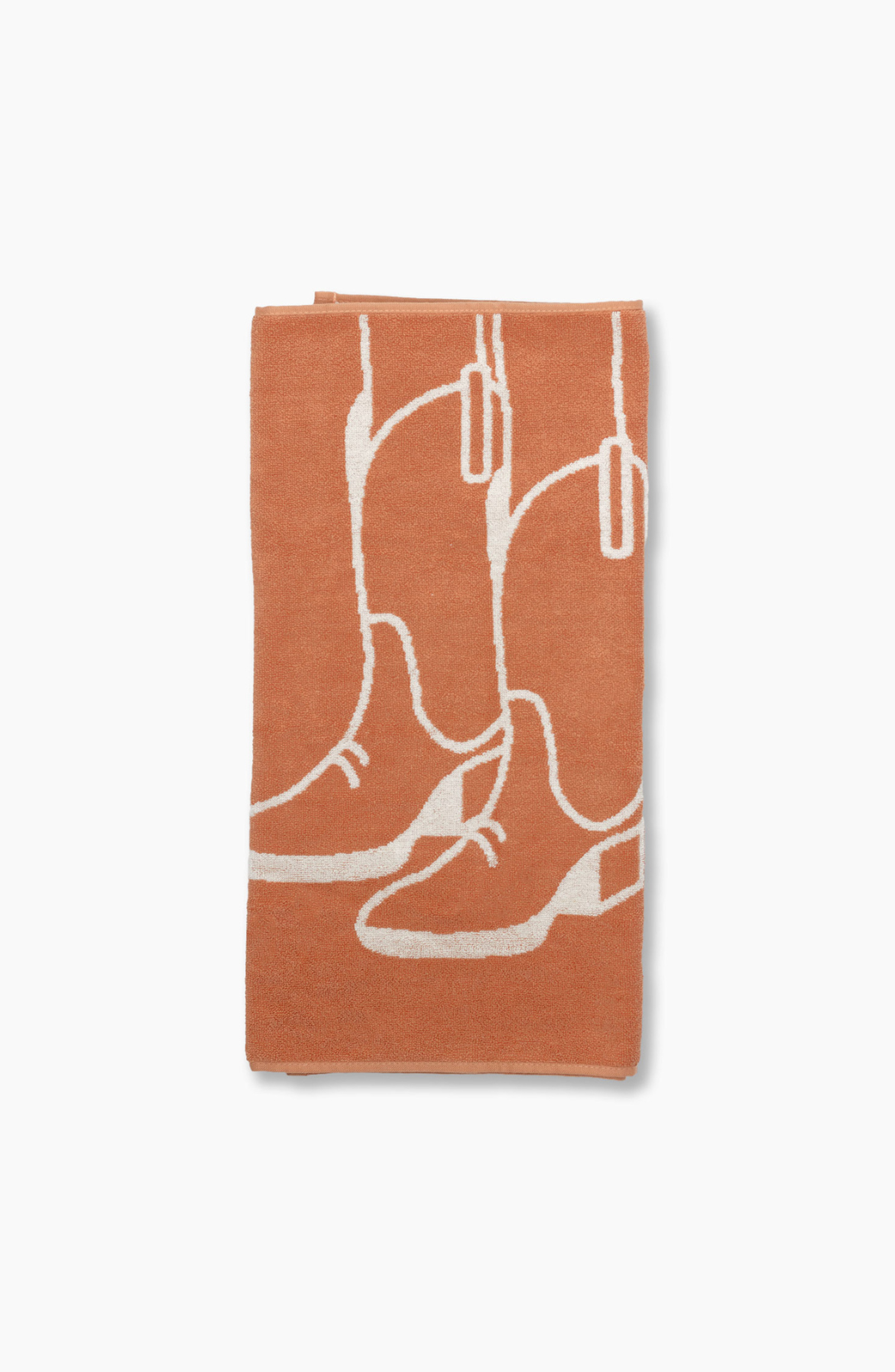 Sierra Madre Golf Golf Cowgirl Towel in Terracotta 