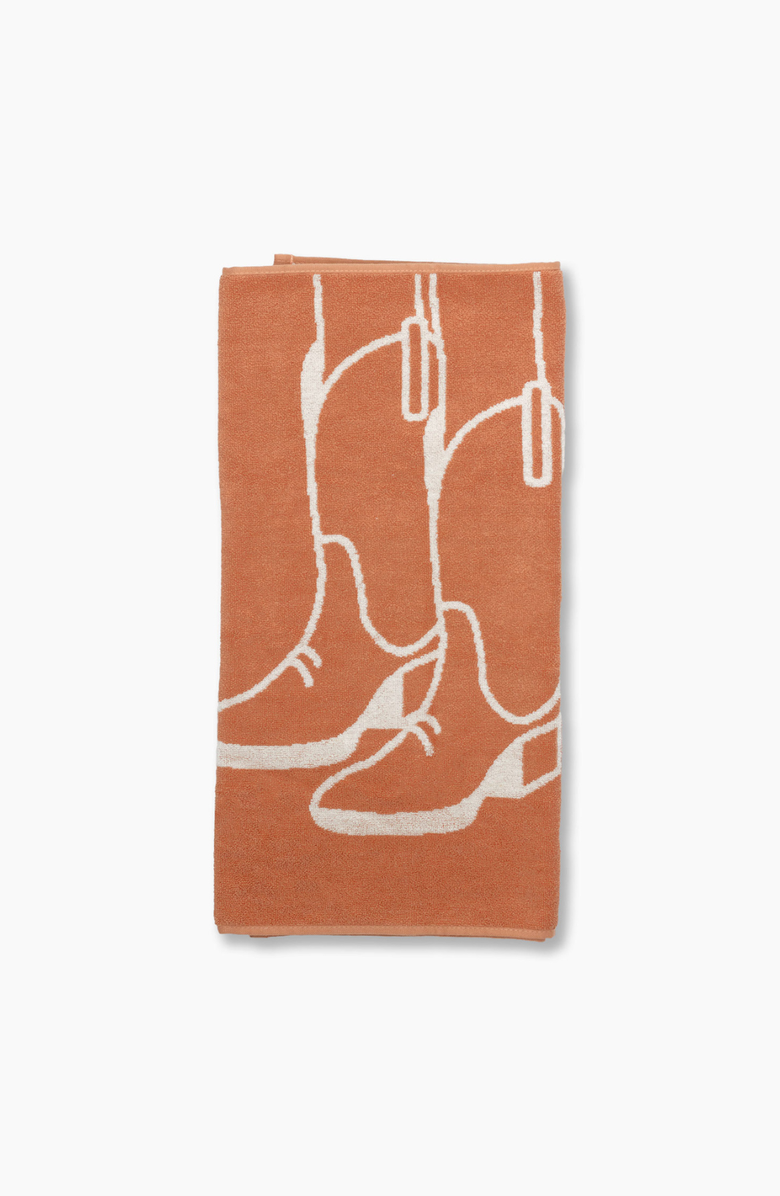Sierra Madre Golf Golf Cowgirl Towel, Main, color, Terracotta
