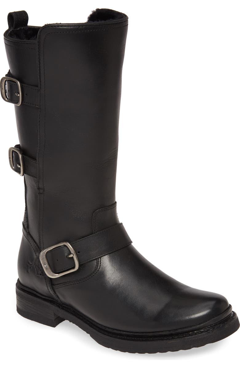 Frye Veronica Weatherproof Genuine Shearling Boot, Main, color,