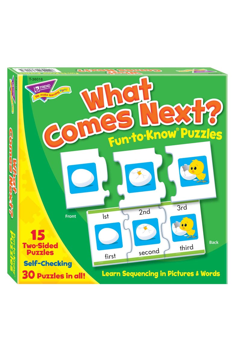 What Comes Next? Fun to Know Puzzles, Educational Aid, Kids, Main, color, Multicolored