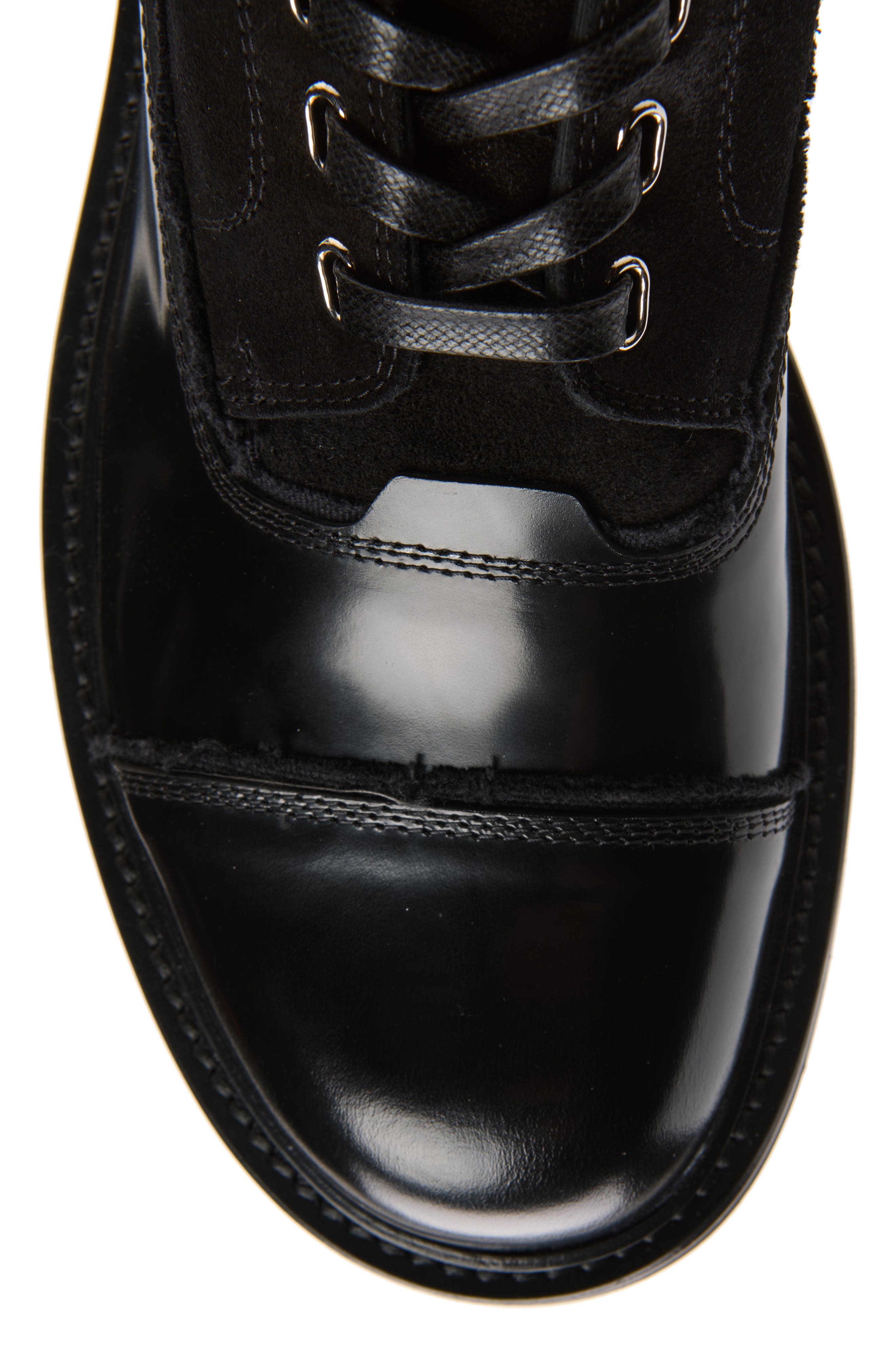 Leather Boot, Alternate, color, NERO/ NERO