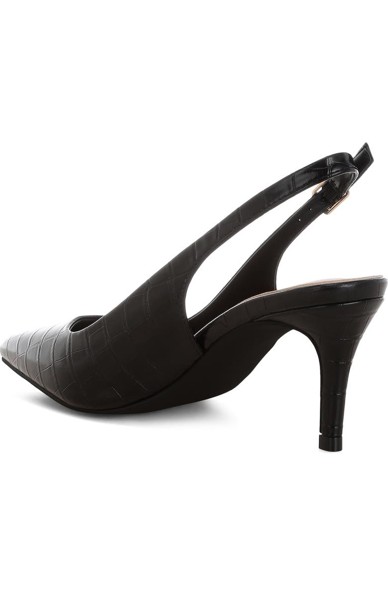 LONDON RAG Halins Pointed Toe Slingback Pump, Alternate, color, Black