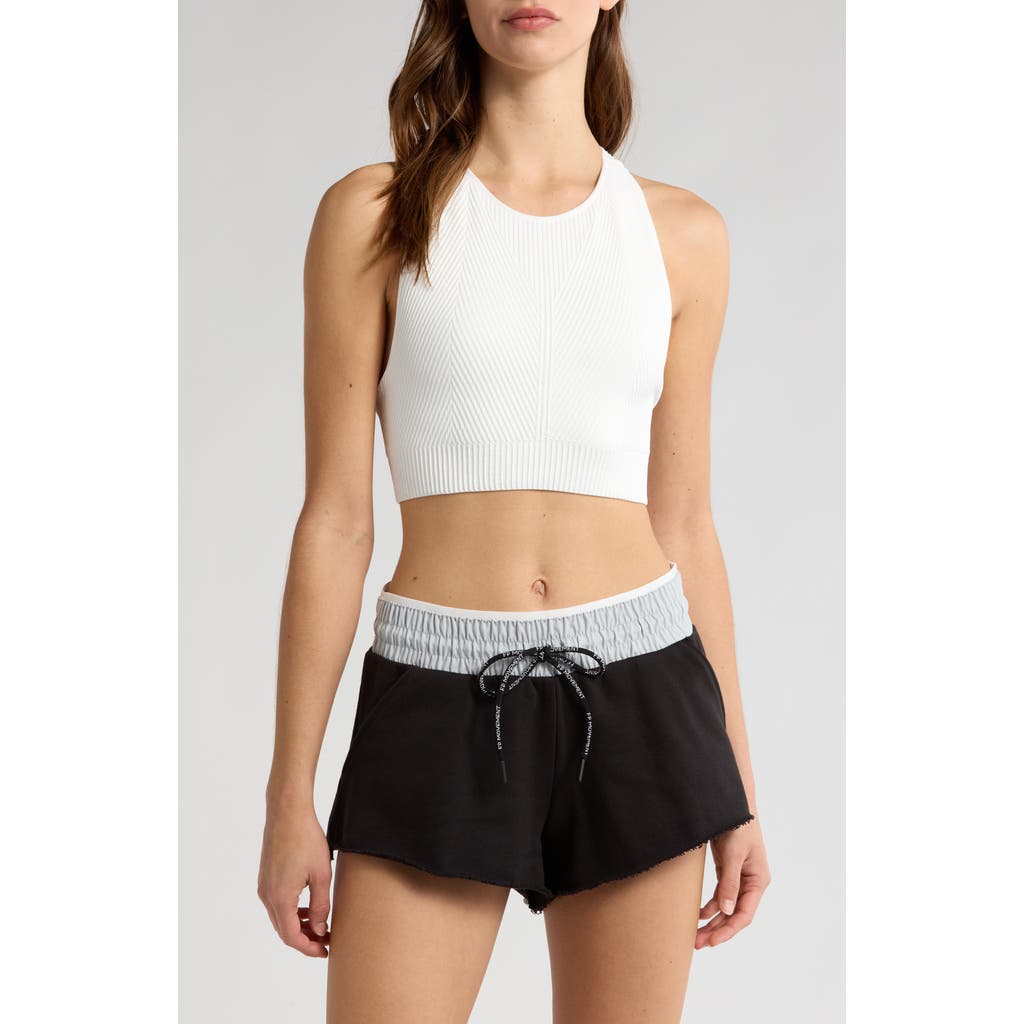 Free People Good Karma Crossback Bodysuit In White