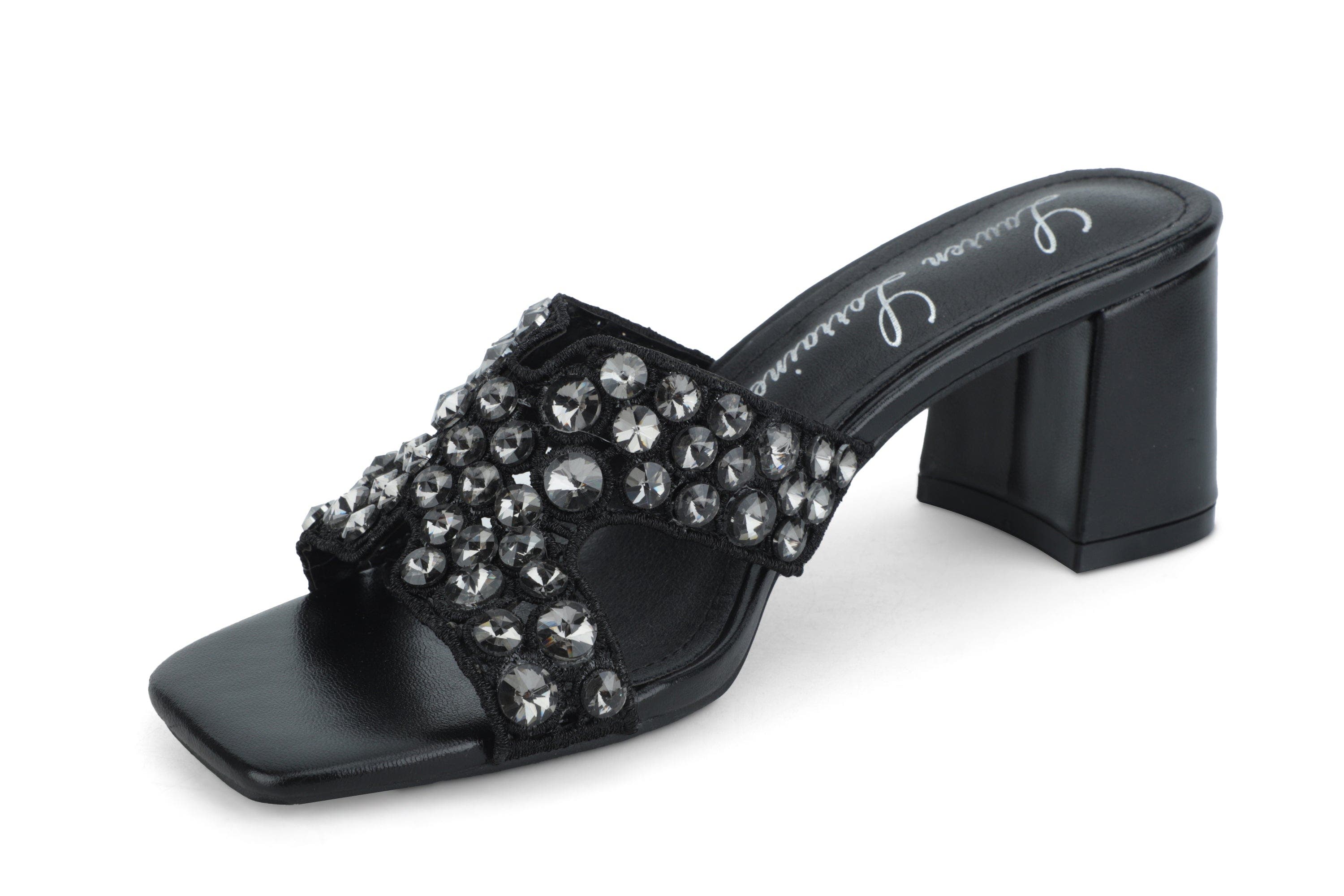 Lauren Lorraine Sassy Sandals, Alternate, color, Black