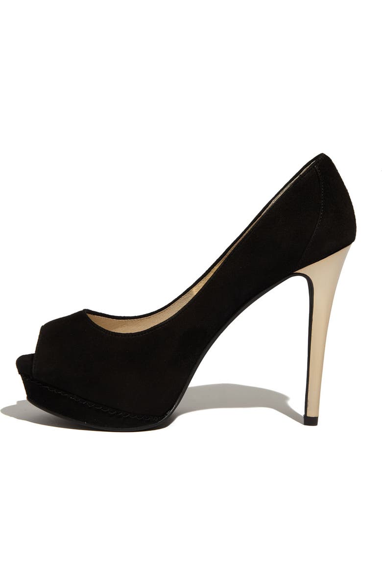 MICHAEL Michael Kors 'Josie Peep' Pump, Alternate, color,