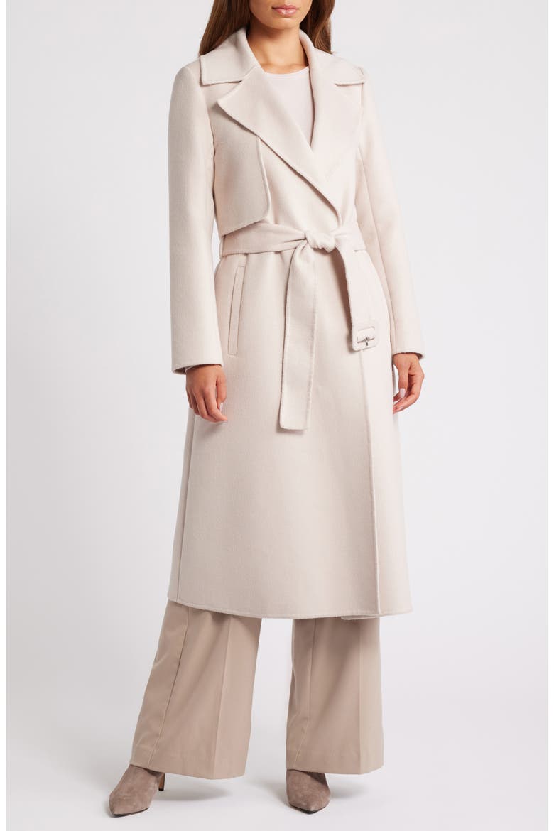 Belted Trench Coat, Main, color, OYSTER