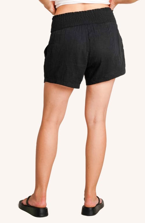 Nom Maternity The Easy Maternity Shorts In Black
