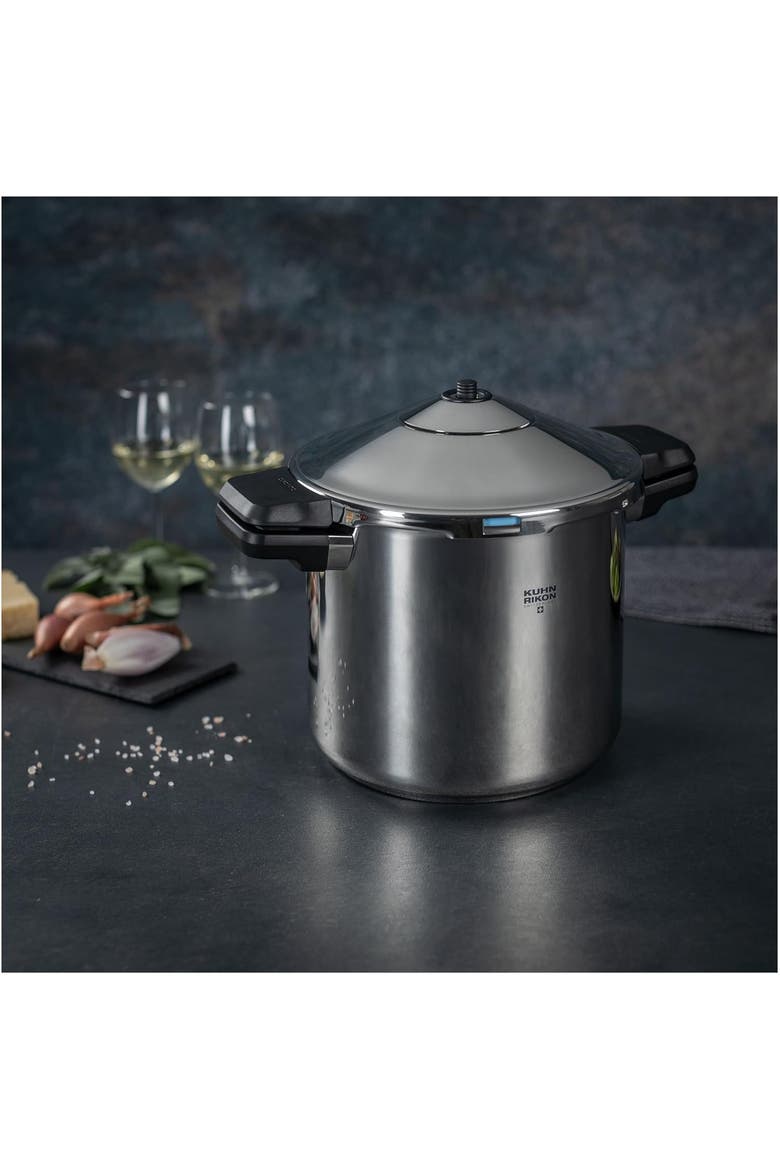Duromatic INOX Dual handle Stovetop Pressure Cooker, 7.4-Quart, Alternate, color, Silver