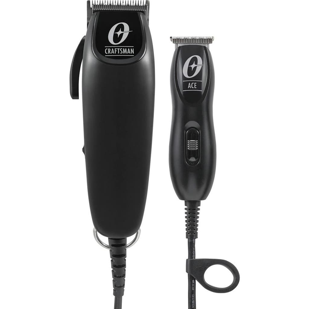 Oster Professional Craftsman Mag Clipper And Ace Mini Trimmer Combo Kit In Black