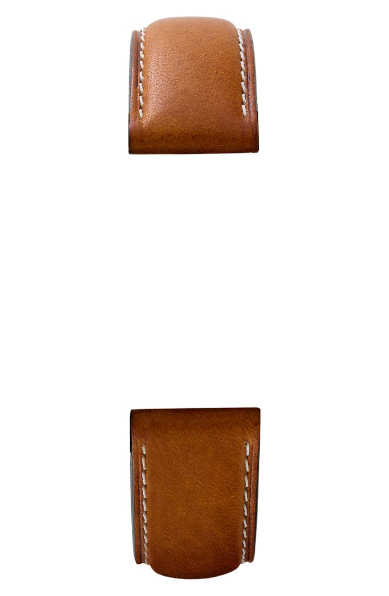 MICHELE 18mm Leather Watch Strap, Alternate, color, Saddle