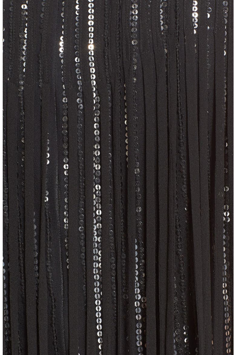 'Bryant' Sleeveless Fringe Sequin Sheath Dress, Alternate, color, BLACK