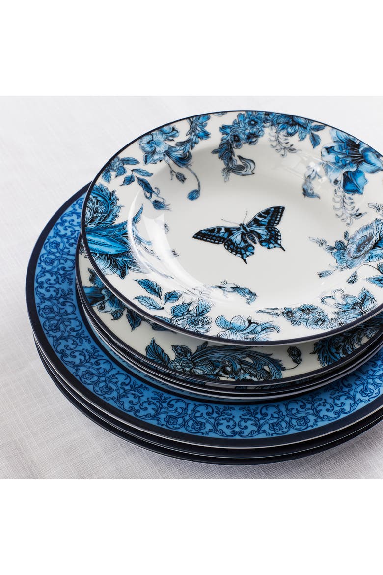 Monarcha Porcelain Salad Plate Set of 4, Blue, Alternate, color, Blue