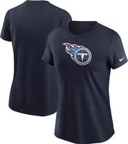 Nike Women's Nike Navy Tennessee Titans Logo Essential T-Shirt