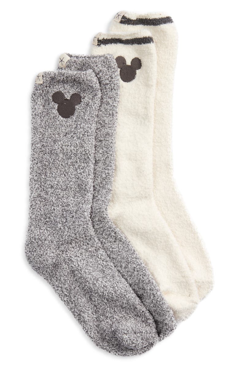 Barefoot Dreams<sup>®</sup> Disney x Barefoot Dreams<sup>®</sup> Cozychic Classic Disney Crew Socks, Main, color, 