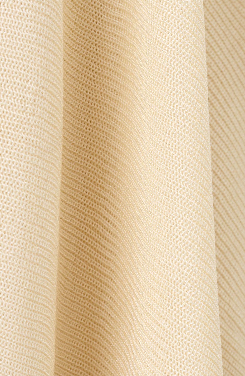 MANGO Raul Asymmetrical Hem Knit Cape, Alternate, color, Pastel Yellow