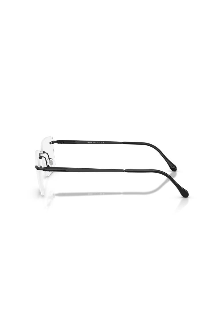 55mm Square optical glasses, Alternate, color, Black