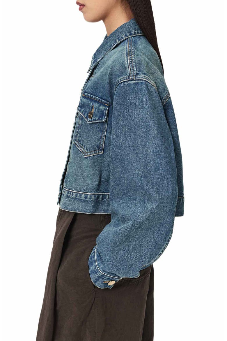 Blink Cropped Jacket, Alternate, color, TINTED INDIGO