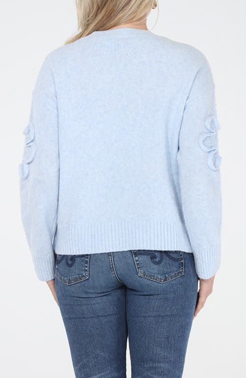 Rain And Rose Floral Soutache Sweater In Animal Print