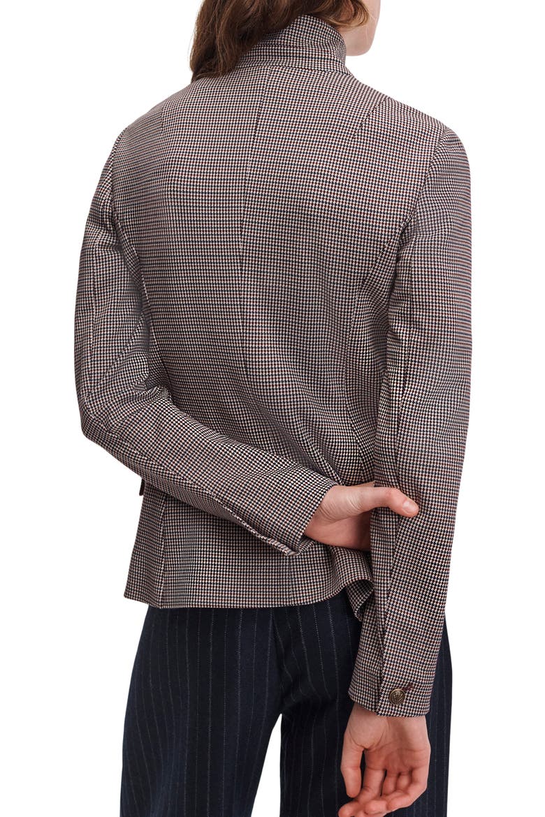 Slade Ponte Jacquard Blazer, Alternate, color, RED MULTI