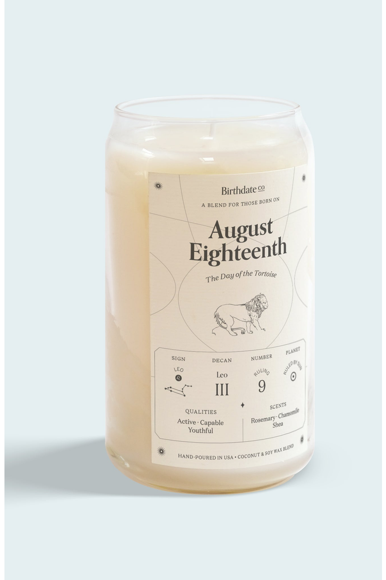 The August Birthday Candle, Main, color, August 18th
