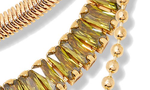 Brook & York Priya Birthstone Tennis Bracelet In Gold August