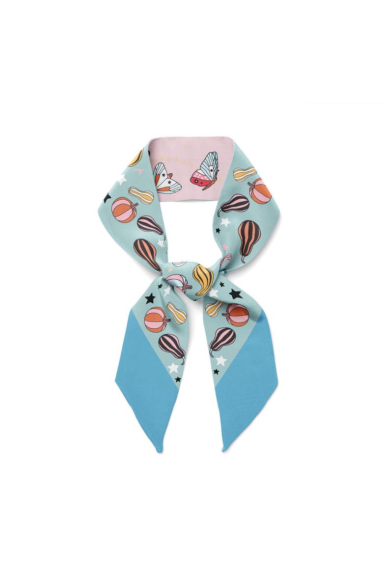 Centinelle Moths and Squashes Twilly Ribbon Scarf, Alternate, color, Multicolor