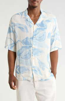 Relaxed Fit Floral Camp Shirt