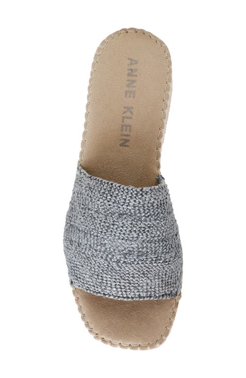 Anne Klein Cruz Platform Wedge Sandal In Light Blue