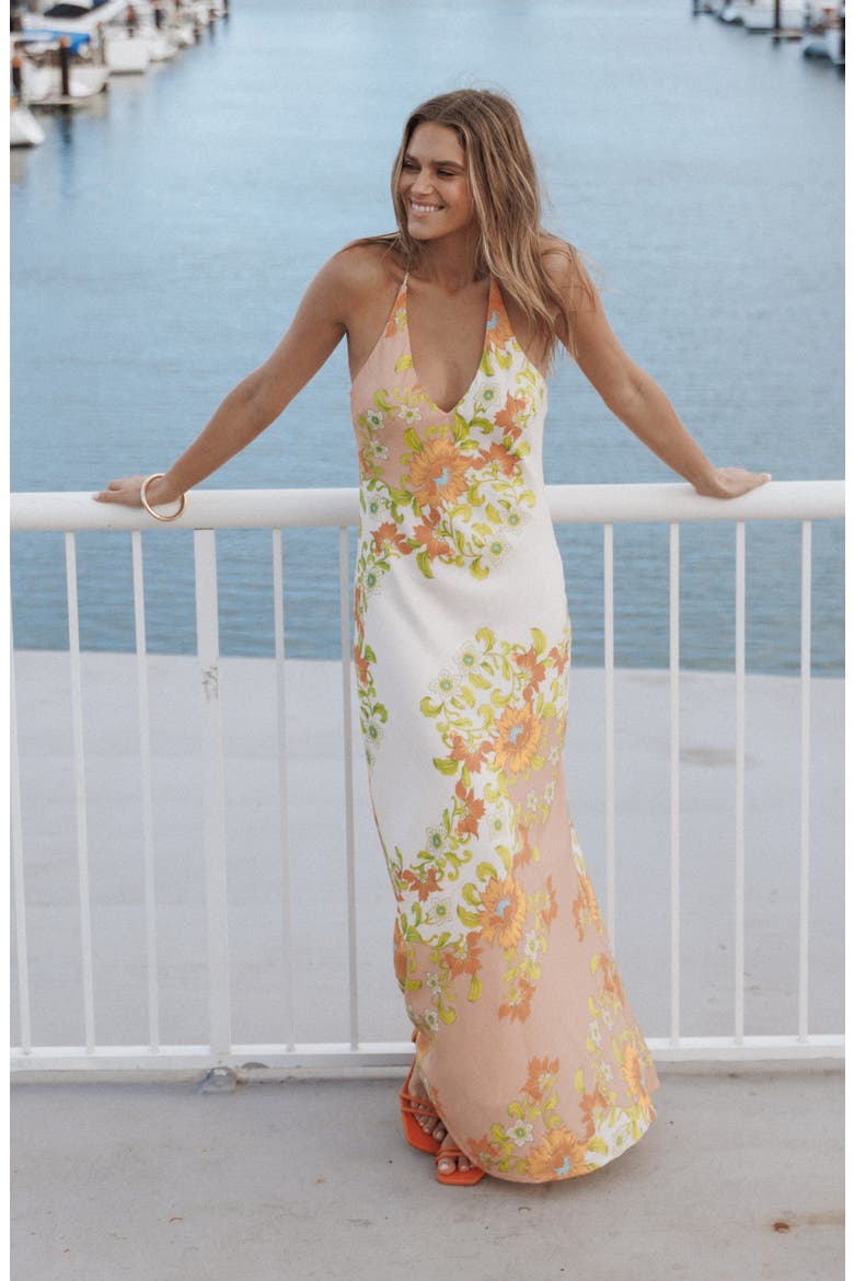 Haruki Floral Racerback Maxi Dress, Alternate, color, SPRING FLORAL