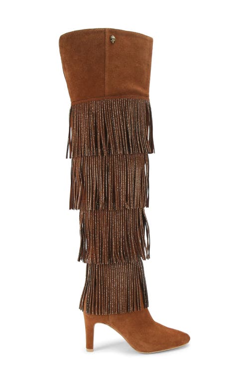 Kurt Geiger London Shoreditch Over The Knee Boot In Brown