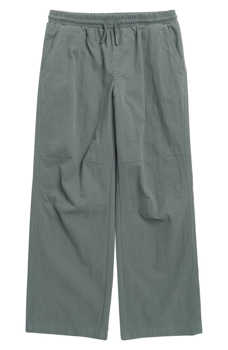 Treasure & Bond Kids' Loose Fit E-Waist Pants, Main, color, Green Balsam