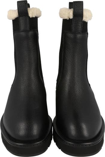 Rook Genuine Shearling Trim Leather Boot