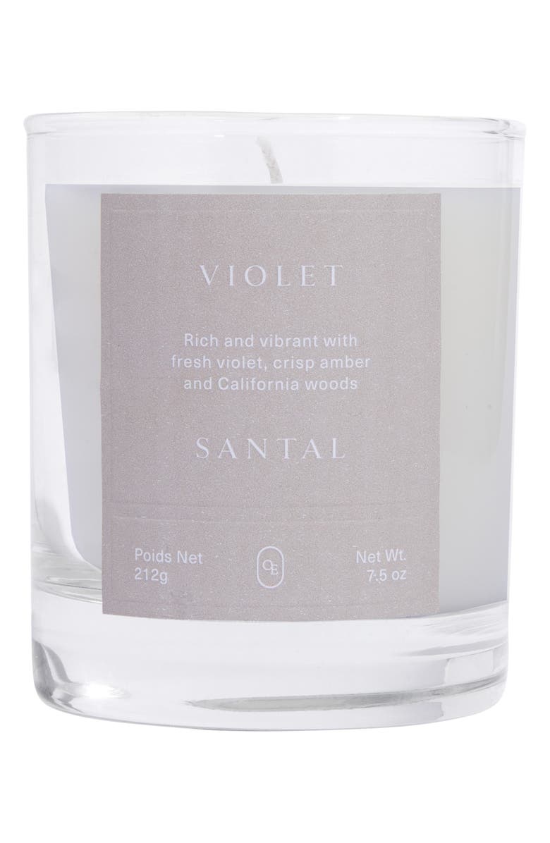 Oak Essentials Violet Santal Candle, Main, color, 