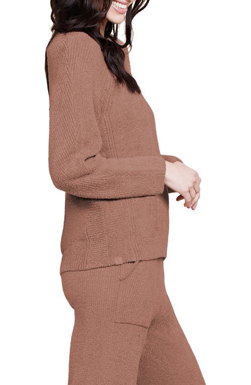 Barefoot Dreams ® Cozychic™ Lite® Rib Trim Pullover In Brown