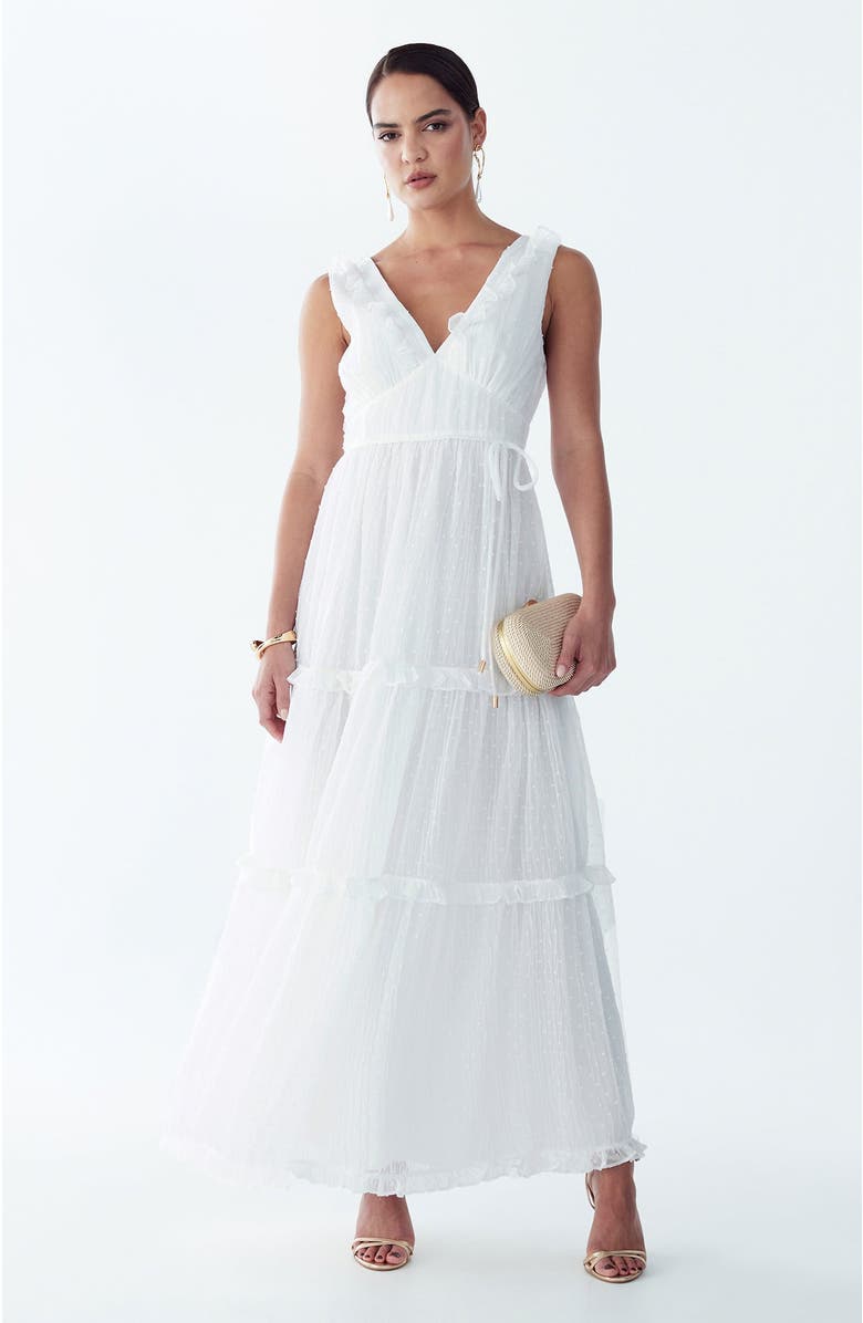 ST MRLO Denison Maxi Dress, Alternate, color, White