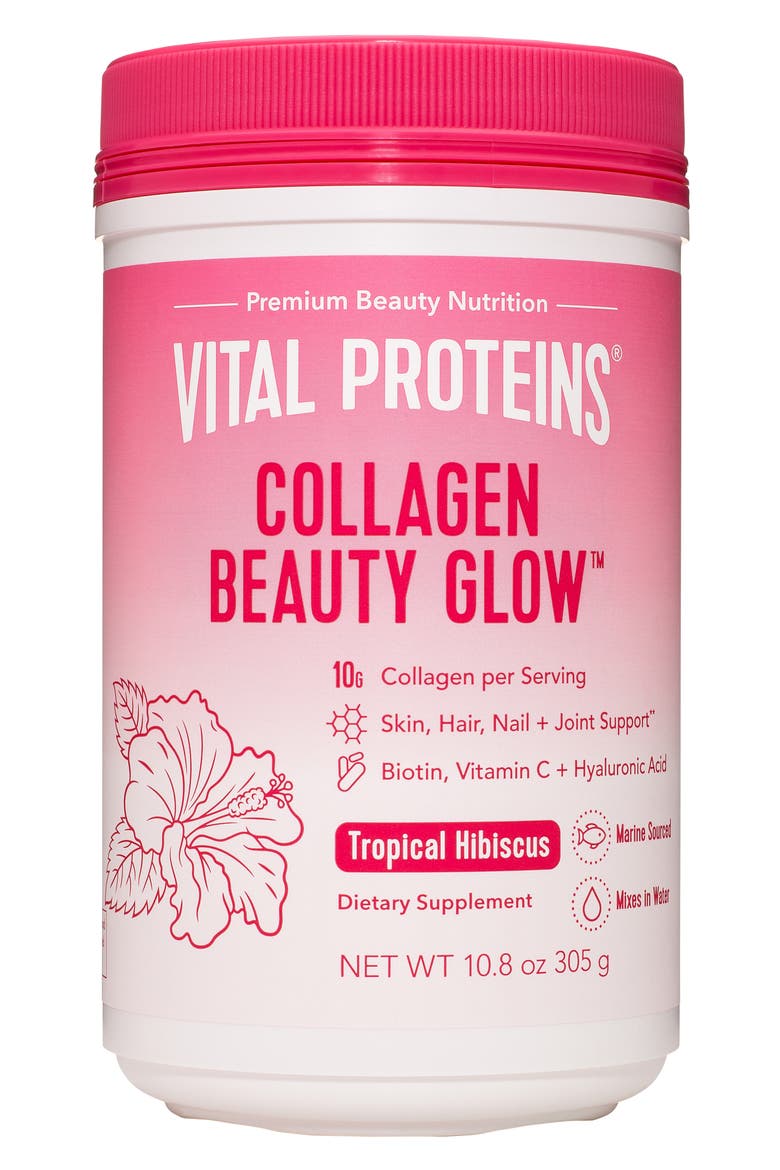 Collagen Beauty Glow Dietary Supplement, Main, color, TROPICAL HIBISCUS