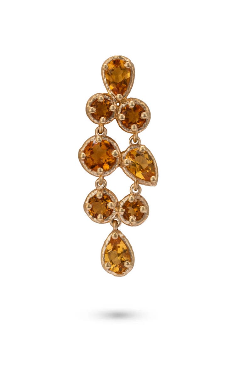 Odyssey Earring Yellow Citrine Quartz. Handmade in Italy, Main, color, Citrine