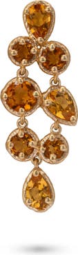 Eloise Jewelry Odyssey Earring Yellow Citrine Quartz. Handmade in Italy