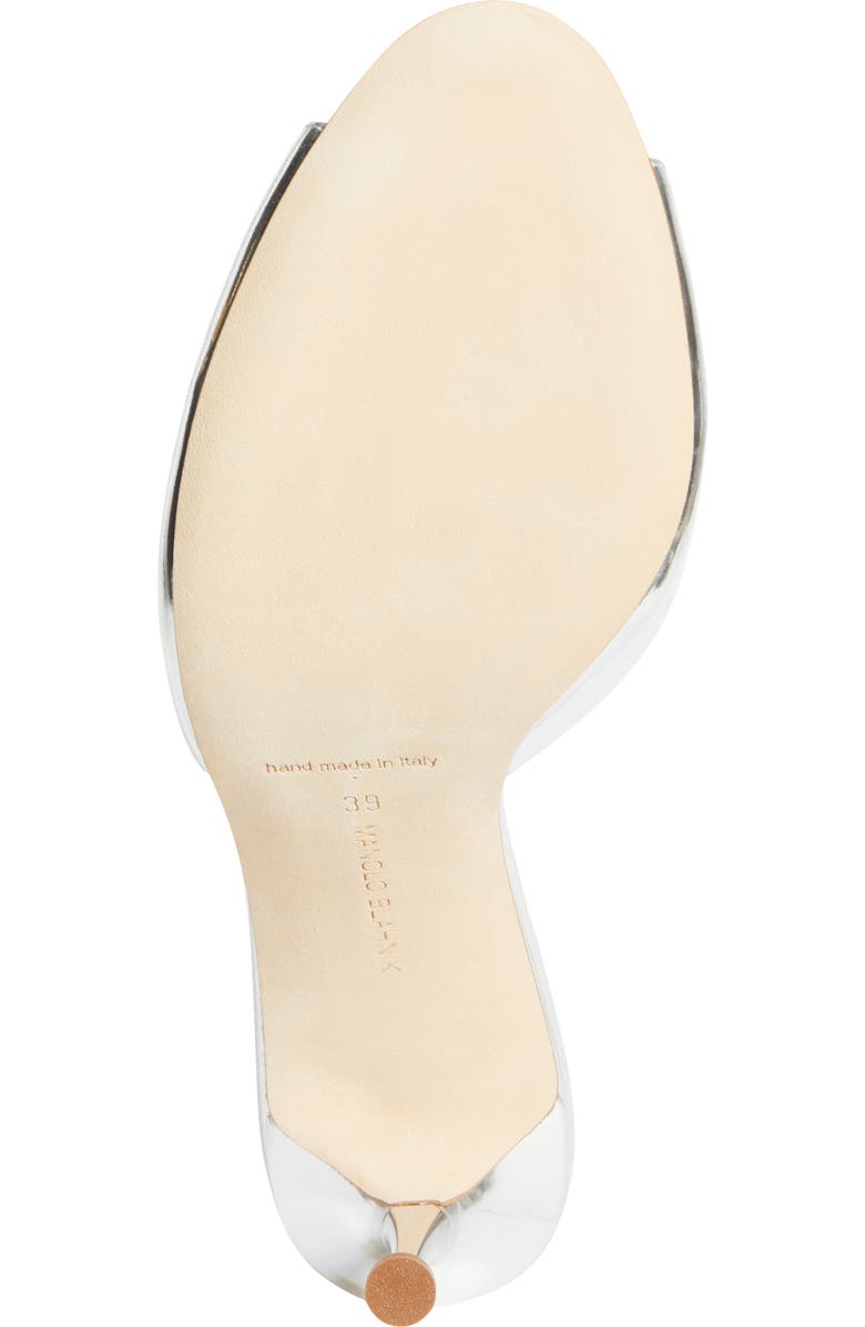 Manolo Blahnik Astucla Sandal, Alternate, color, Silver