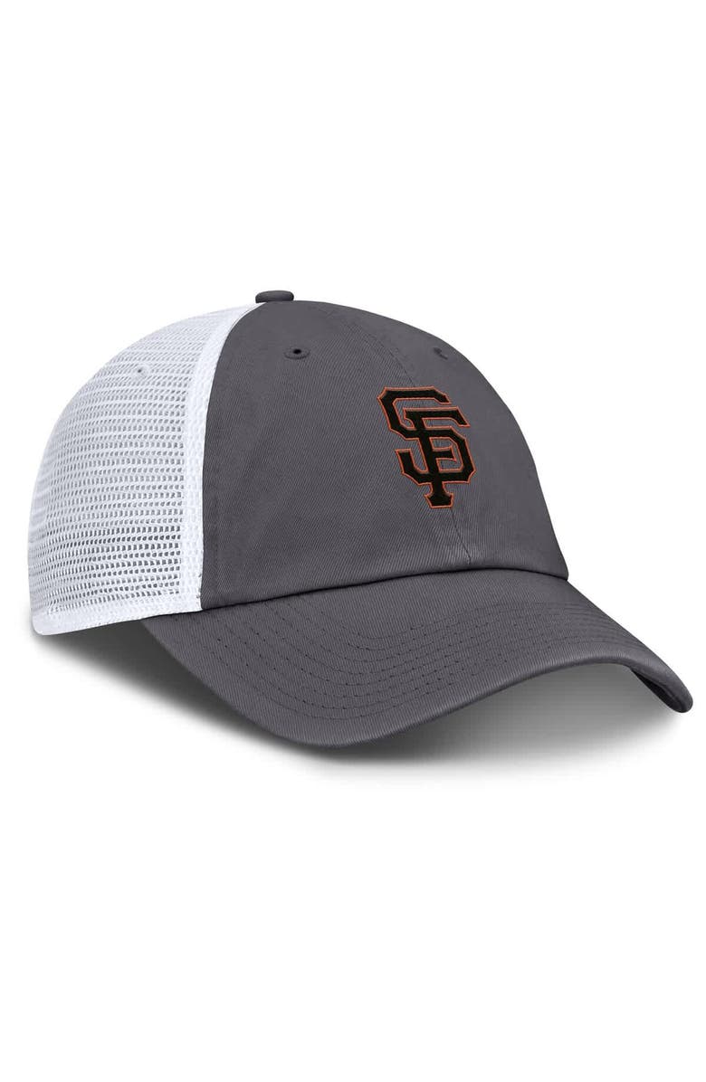 Nike Men's Nike Gray San Francisco Giants Adjustable Trucker Hat, Alternate, color, Gray