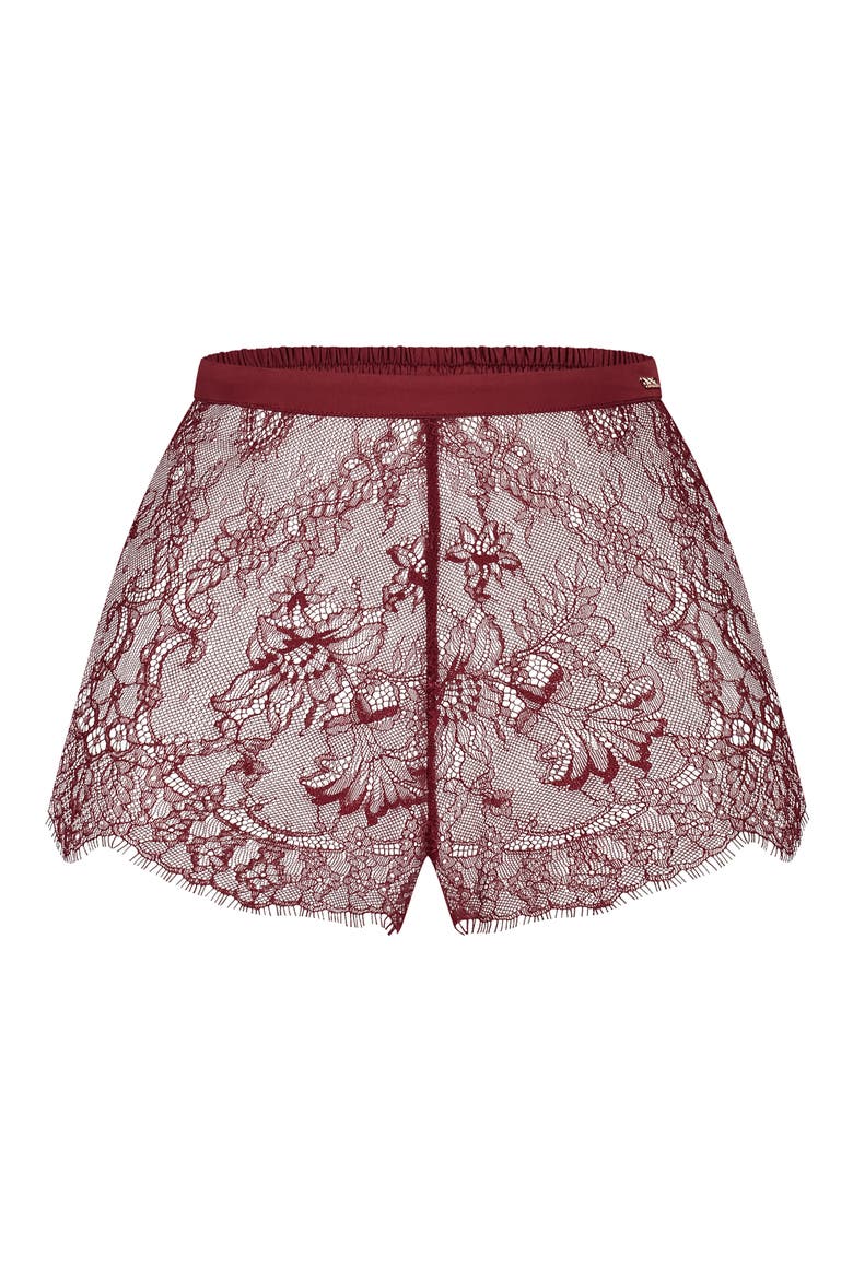 Delphine French Lace Knicker Briefs, Main, color, RED