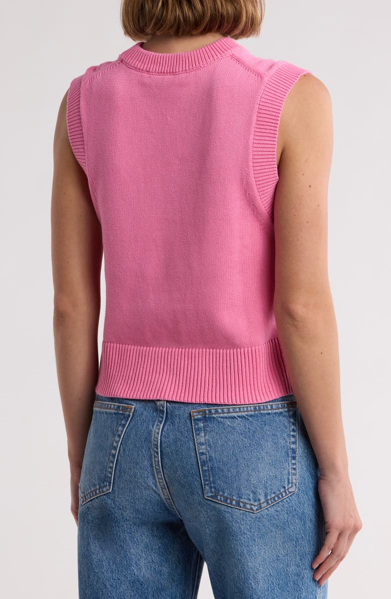 French Connection Mozart Cotton Sweater Tank, Alternate, color,