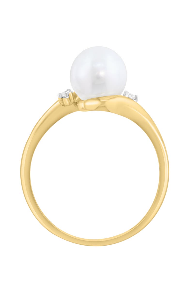 EFFY Freshwater Pearl & Diamond Ring, Alternate, color, White