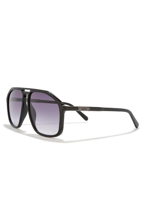Quay Studio Sesh 60mm Gradient Aviator Sunglasses
