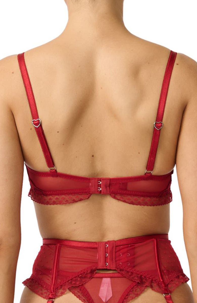 Kat The Label Cupid Underwire Bra, Alternate, color, Red