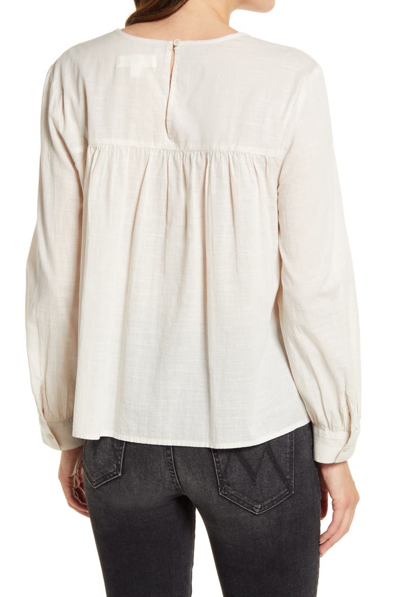 Pintuck Yoke Top, Alternate, color, BEIGE PUMICE