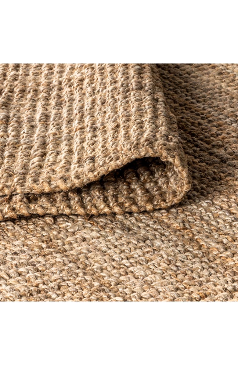 JONATHAN Y Pata Hand Woven Chunky Jute with Fringe Area Rug, Alternate, color, Natural